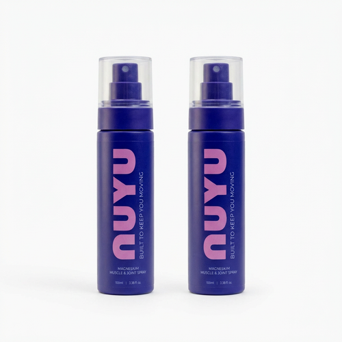 NUYU magnesium muscle joint spray UK twin pack 100ml bottles