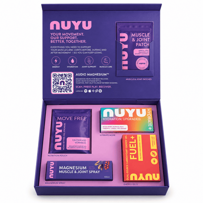NUYU Muscle & Recovery Box | Recovery & Joint Support Box with Audio Magnesium™