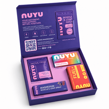 NUYU Muscle & Recovery Box | Recovery & Joint Support Box with Audio Magnesium™