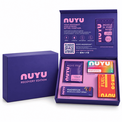 NUYU Muscle & Recovery Box | Recovery & Joint Support Box with Audio Magnesium™