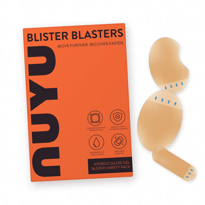 NUYU Blister Blasters hydrocolloid gel blister plasters pack with plasters