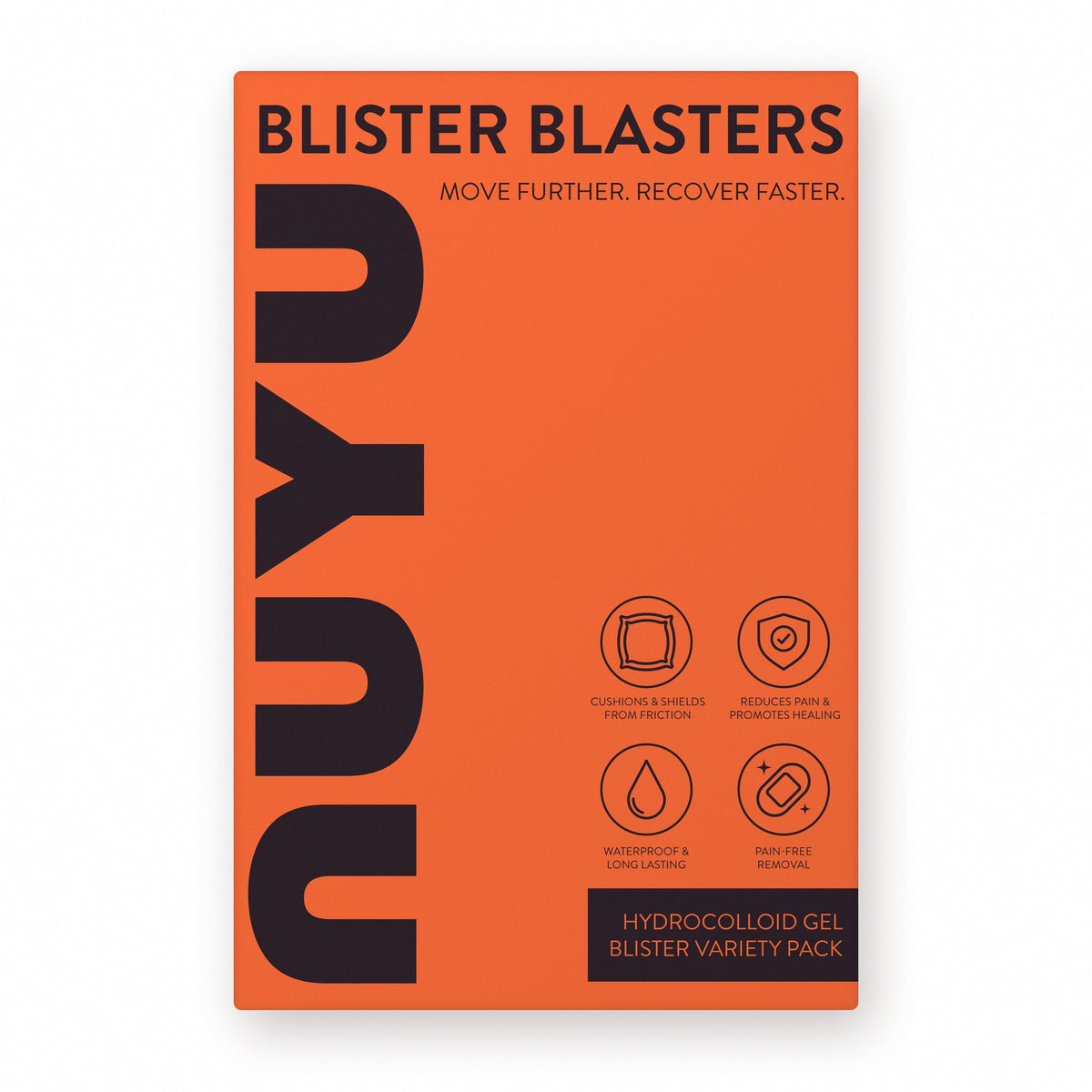 NUYU Blister Blasters blister variety pack front