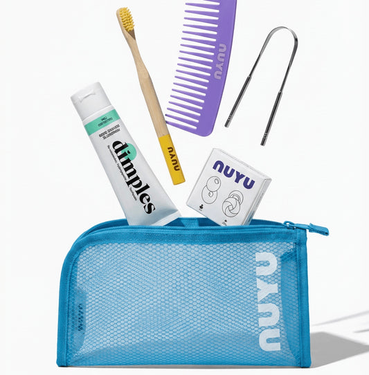 NUYU Travel Pack - Bathroom Accessories That Travel Well