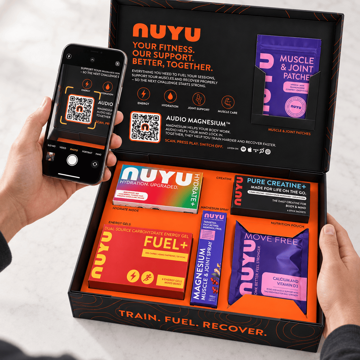 NUYU Sport Box | Active Lifestyle & Performance Box with Audio Magnesium™