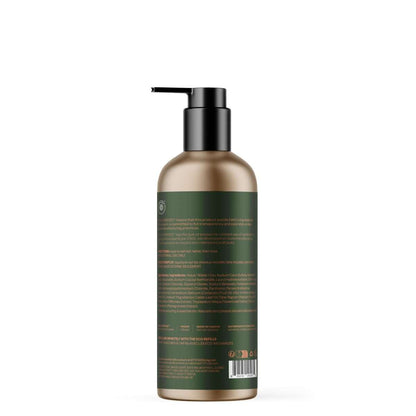 NUYU ATTITUDE shampoo back label showing ingredients, wellness supplement UK brand quality