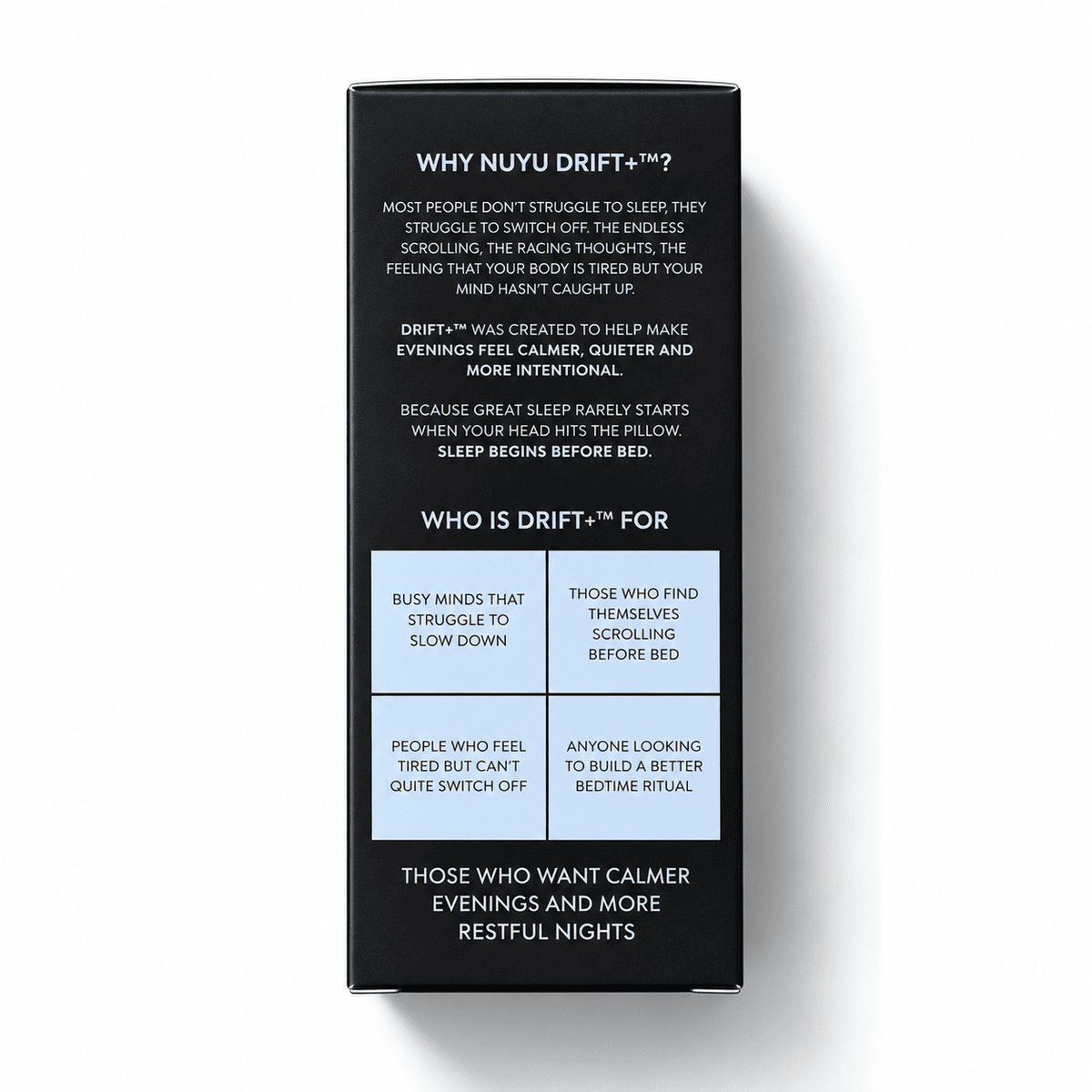 NUYU Drift+ Sleep Powder Blend - 20 Sachets