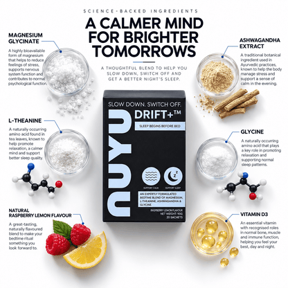 NUYU Drift+ Sleep Powder Blend - 20 Sachets