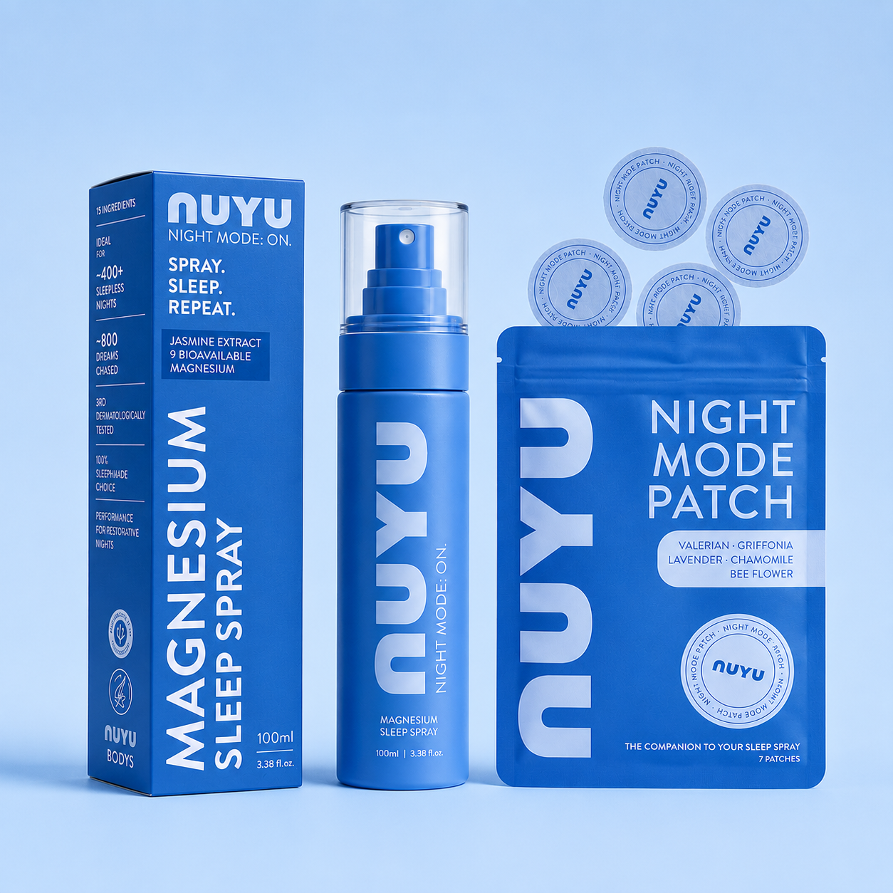 NUYU Magnesium Sleep Spray & Sleep Patches