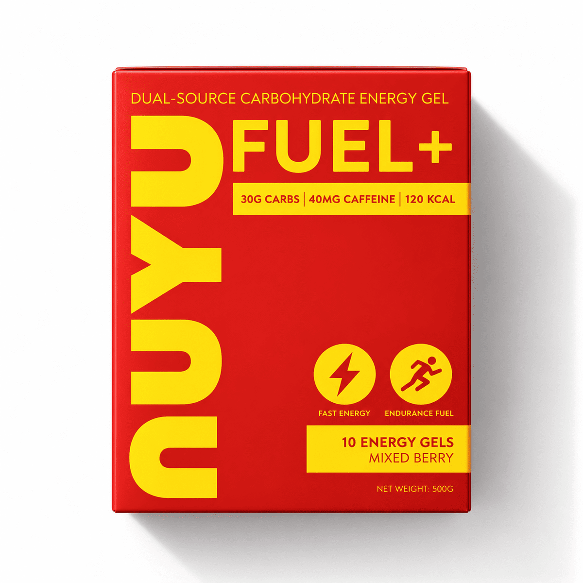 FUEL+™ Dual-Source Carbohydrate Energy Gels – Mixed Berry | 10 Pack