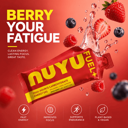 FUEL+™ Dual-Source Carbohydrate Energy Gels – Mixed Berry | 10 Pack