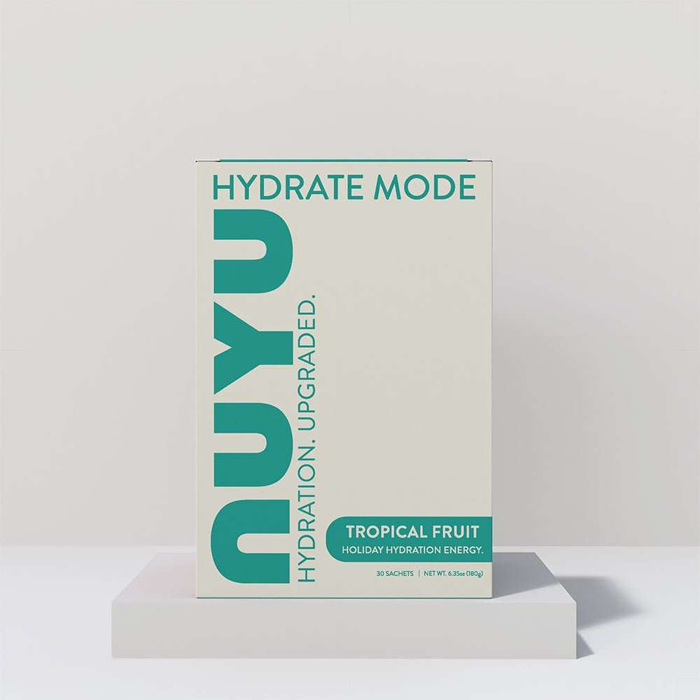 Hydrate Mode Tropical Fruit hydration sachets with electrolytes and vitamin C for energy and immunity boost