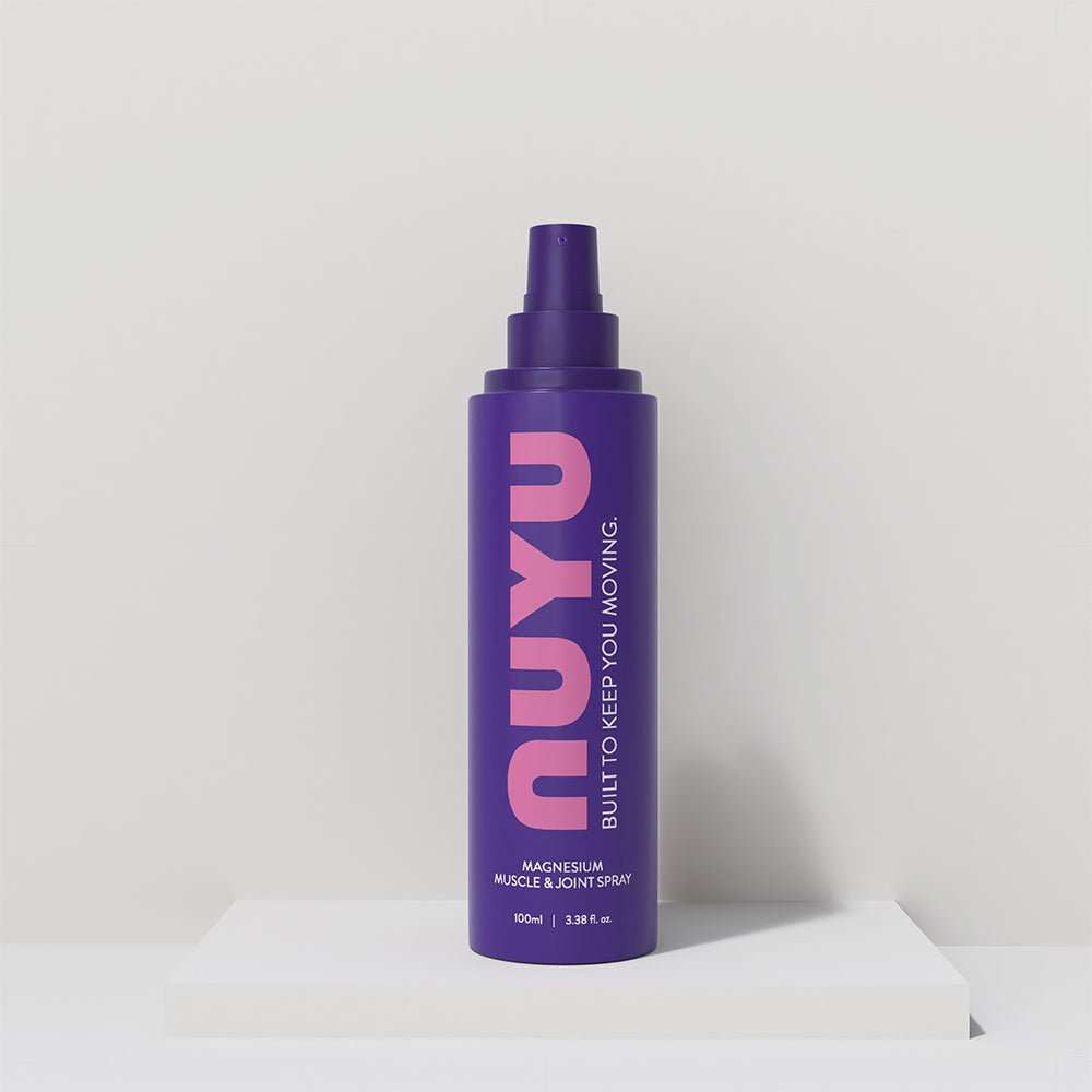 NUYU Muscle & Joint Magnesium spray bottle for fast muscle recovery and joint support