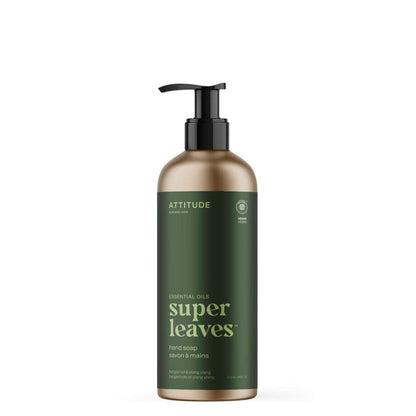 NUYU wellness supplement UK partner: ATTITUDE green hand soap bottle with pump dispenser