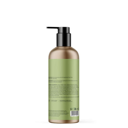 NUYU bergamot ylang-ylang conditioner back label showing ingredients, wellness supplement UK brand