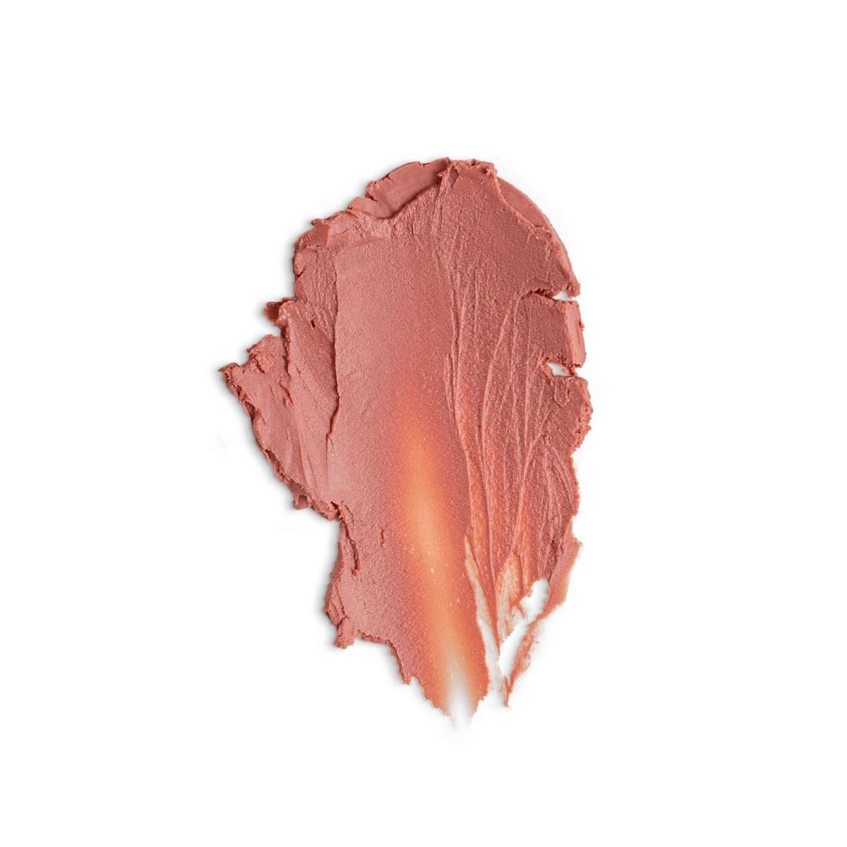 NUYU baby rose lip balm swatch showing coral-pink texture, wellness supplement UK brand