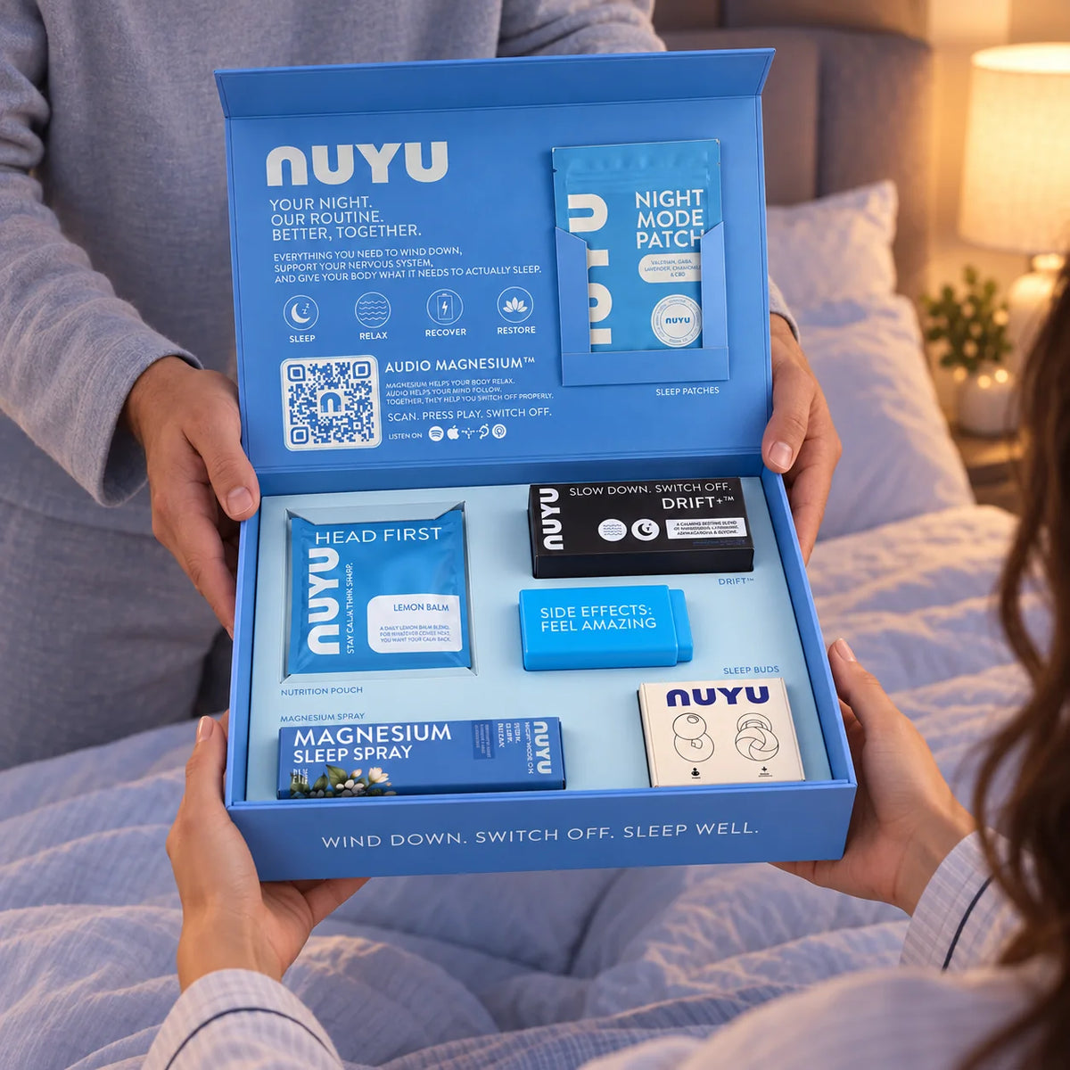Opening the NUYU Sleep Edition box
