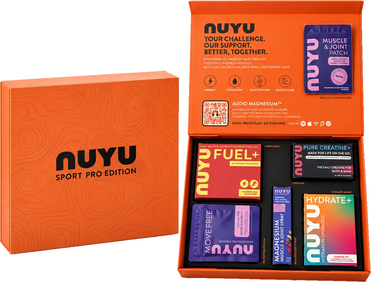 NUYU Sport Pro Edition box, closed and open