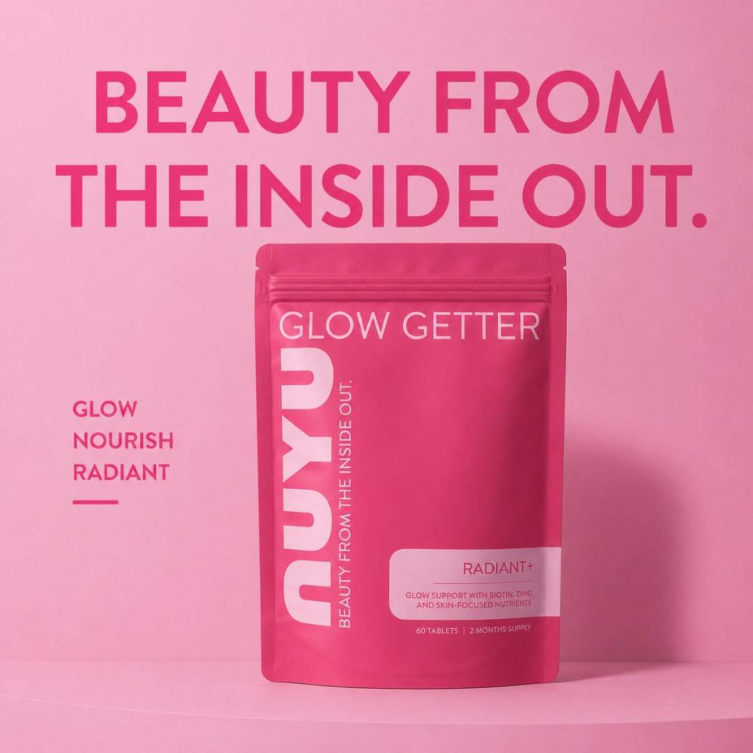 NUYU Radiant+ Skin, Hair and Nail Support: Grape Seed, Biotin, Selenium