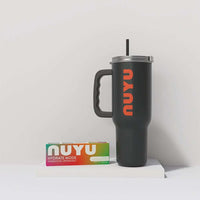 NUYU black 40oz tumbler with handle and hydration salts bundle for smart hydration